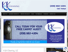 Tablet Screenshot of kkcleaning.com
